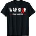 thumbnail image 1 of Stroke Awareness Warrior Recovery Red Ribbon T-Shirt, 1 of 4
