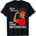 thumbnail image 1 of Stroke Survivor Indestructible Warrior Awareness Gift T-Shirt, 1 of 4