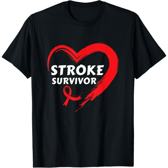 Stroke Survivor Stroke Awareness Support T-Shirt Casual Short Sleeve Shirt