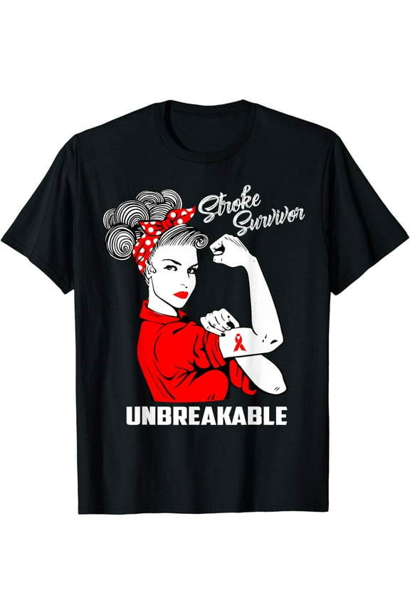 Stroke Survivor Unbreakable T-Shirt Stroke Awareness Gift