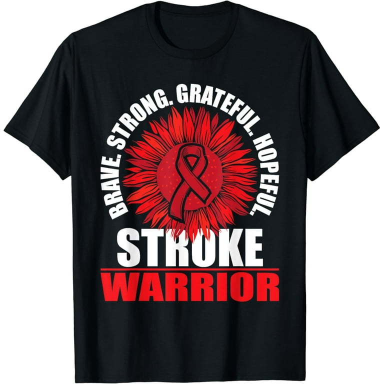 Stroke Survivor T-Shirt Stroke Warrior Awareness Ribbon Stroke Survivor T-Shirt Stroke Warrior Awareness Ribbon