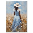 thumbnail image 1 of Stroll Through the Flower Field II Canvas Inspiring Women Protraits by Art Remedy, White Frame, 10" x 15", 1 of 7