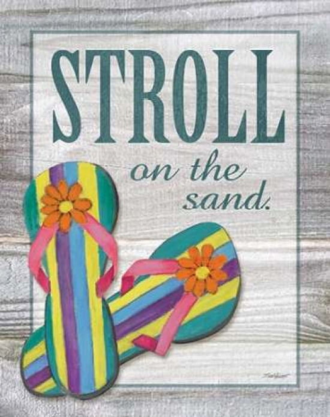 Stroll on the Sand Canvas Art - Todd Williams (22 x 28)