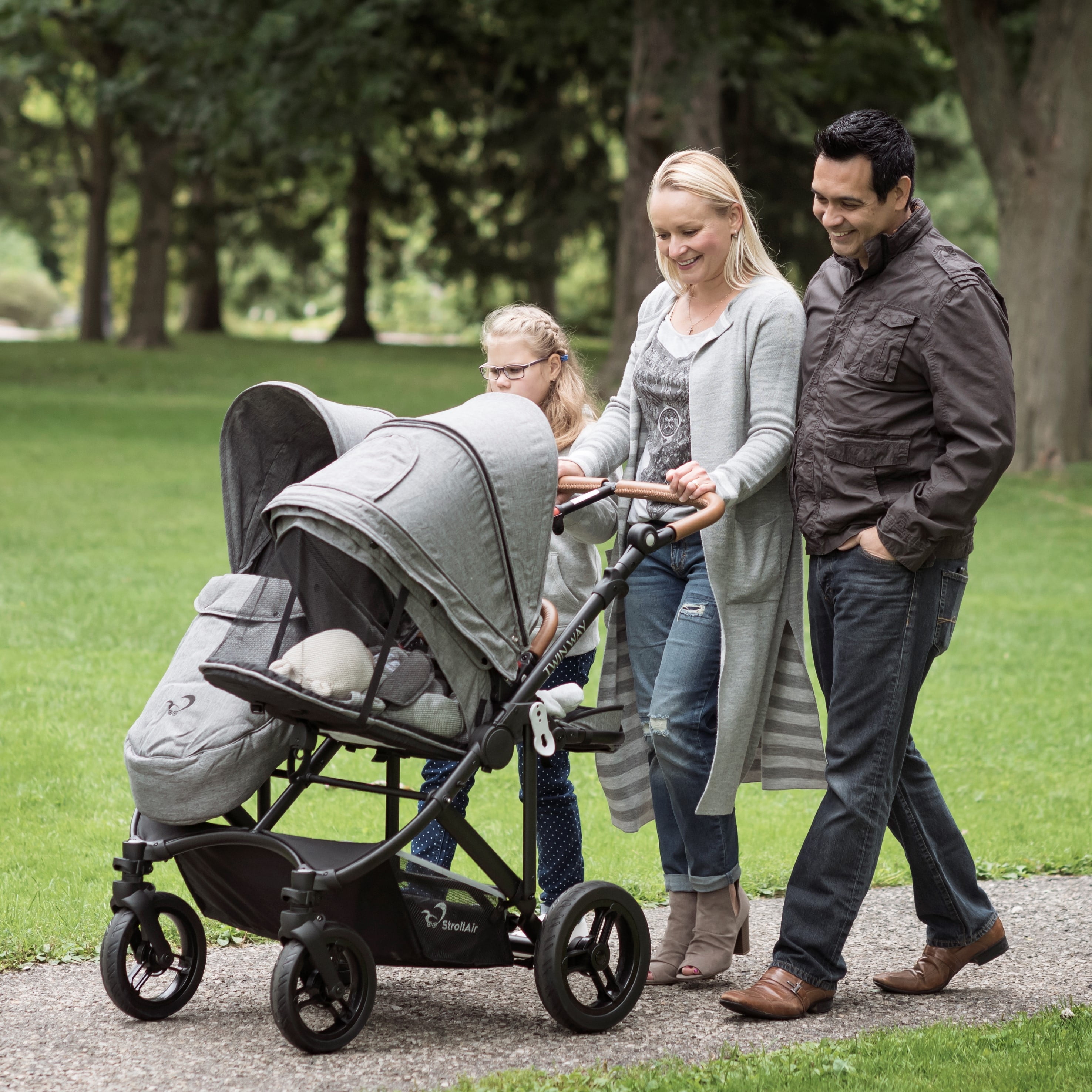 StrollAir TWIN WAY - Double Stroller with Reversible Seats StrollAir TWIN WAY - Double Stroller with Reversible Seats