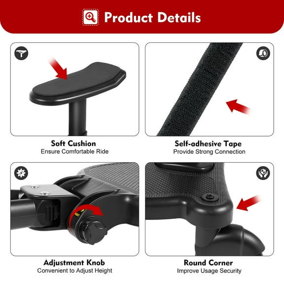 Stroller Board Universal Stroller Ride Board Buggy Wheeled Board Seat Ped