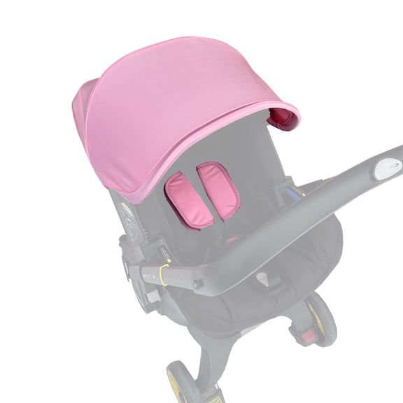 Stroller Canopy Replacement Compatible with Doona Car Seat Strollers, 3-Piece Thickened Hood and Shoulder Pads Set, High-Opacity Sun Shade, Machine Washable (No Rods)