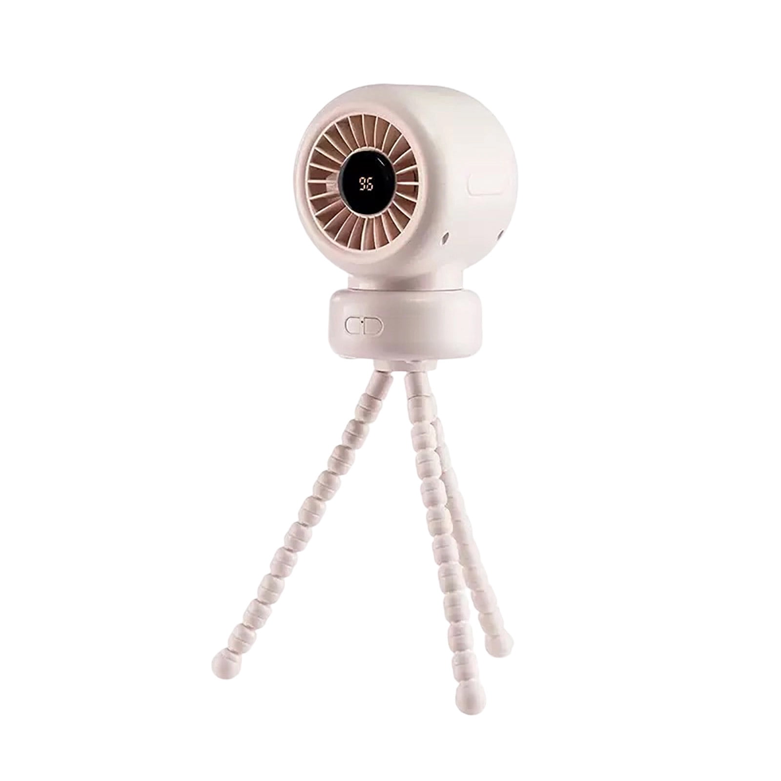 Stroller Fan with Auto Oscillation, Rechargeable, Tripod Clip On, Digital Display, Quiet 3 Speed, for Baby Car Seat, Crib, Desk, Travel