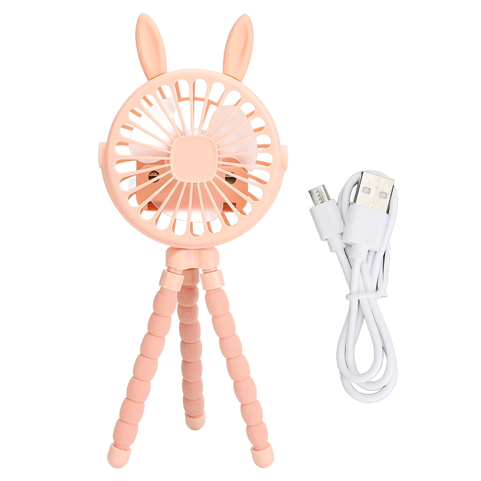 Stroller Fan with Flexible Tripod Clip On Battery Operated Cute Ears 3