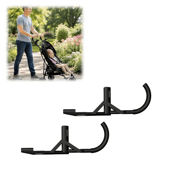 Stroller Handle Extender Compatible with Cosco, Universal Stroller Handle Extension 2Pcs | Ergonomic Design, Height Increase Adapter, 2 Pieces, Universal Fit, Easy Installation