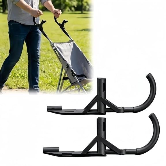 Stroller Handle Extension Compatible with Cosco, Universal Stroller Bar Extender, Ergonomic Height Increase, Extra Footroom Attachment for Umbrellas and Carriages