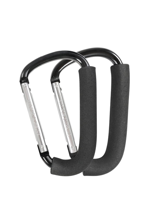 Stroller Hooks, 6.3" Large Stroller Clip, 2 Pack Stroller Hooks for Hanging Bags and Shopping, Stroller Accessories for Mommy, Large Carabiner
