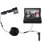 Stroller Mirror Baby Monitor 360 Degree Adjustable Baby Rear View Display Camera with Night Vision Camera