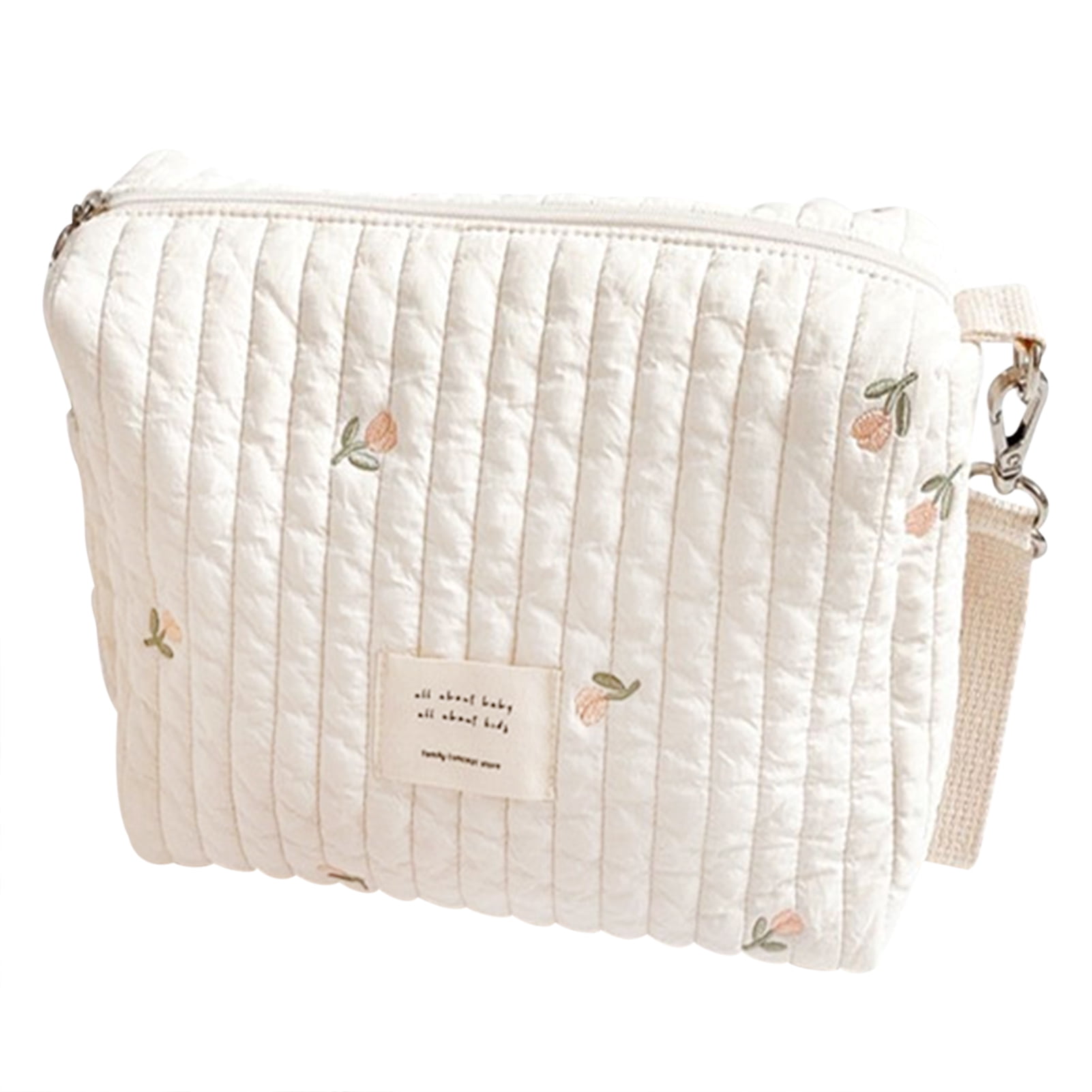 Stroller Organizer Bag|Cute Cotton Diaper Bag Organizing Pouches|Embroidered Small Mommy Pouches wit