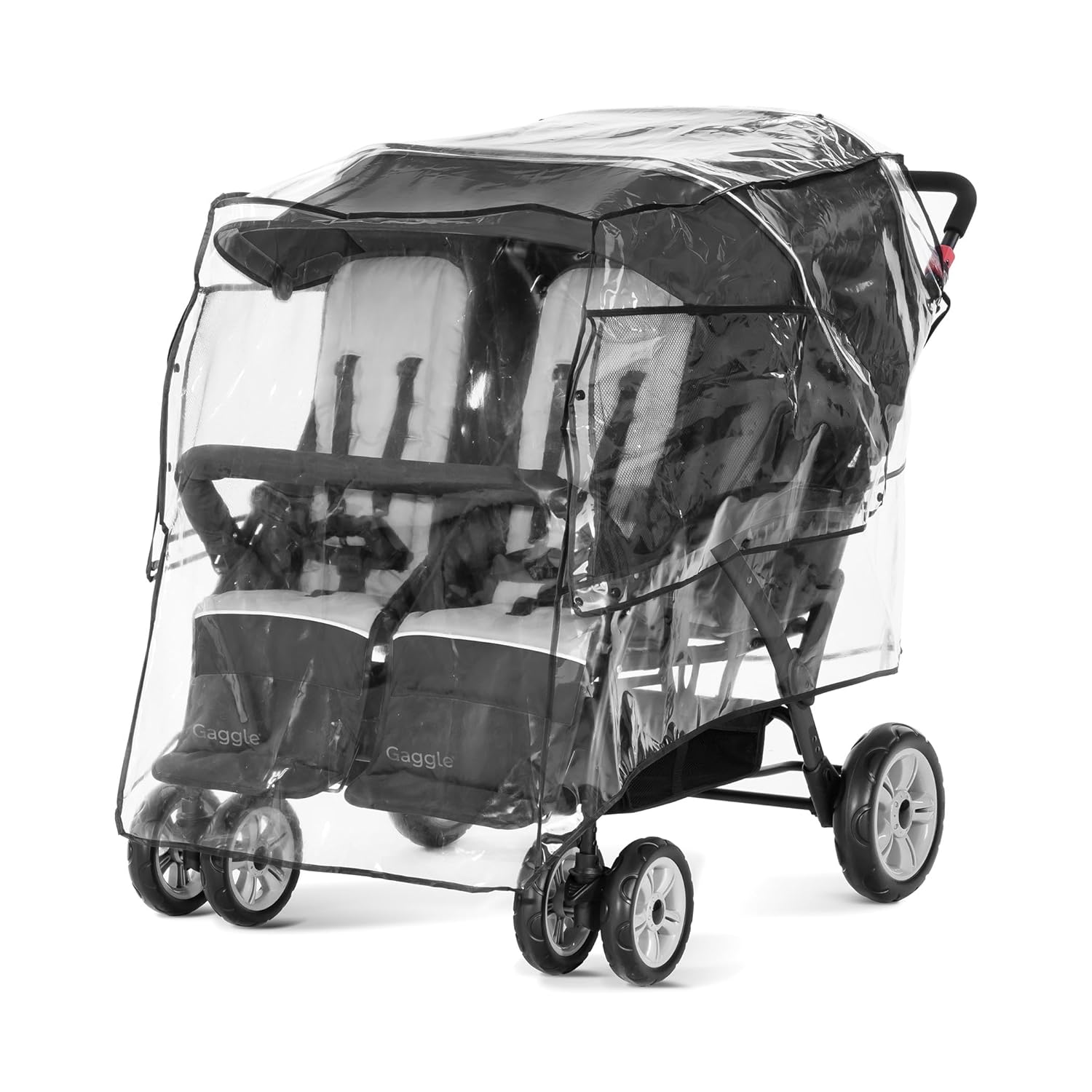 Stroller Rain Cover, Easy to Use Snaps Surrounding a Mesh Window, Air