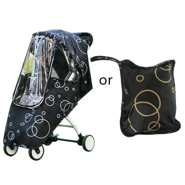 Stroller Rain Cover Weather Shield Accessory Protect Rainy Windy Snow Dust Insect Water Proof Ventilate Clear-Breathable
