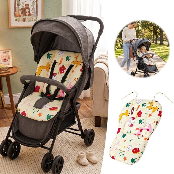 Stroller Seat Insert Carriage Comfort Pad Soft Breathable Washable Travel Support, Use at the Beach, on Camping Trips, in the or During Daily Commutes