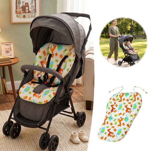 Stroller Seat Insert Carriage Comfort Pad Soft Breathable Washable Travel Support, For Use at the Beach, on Camping Trips, in the or During Daily Commutes
