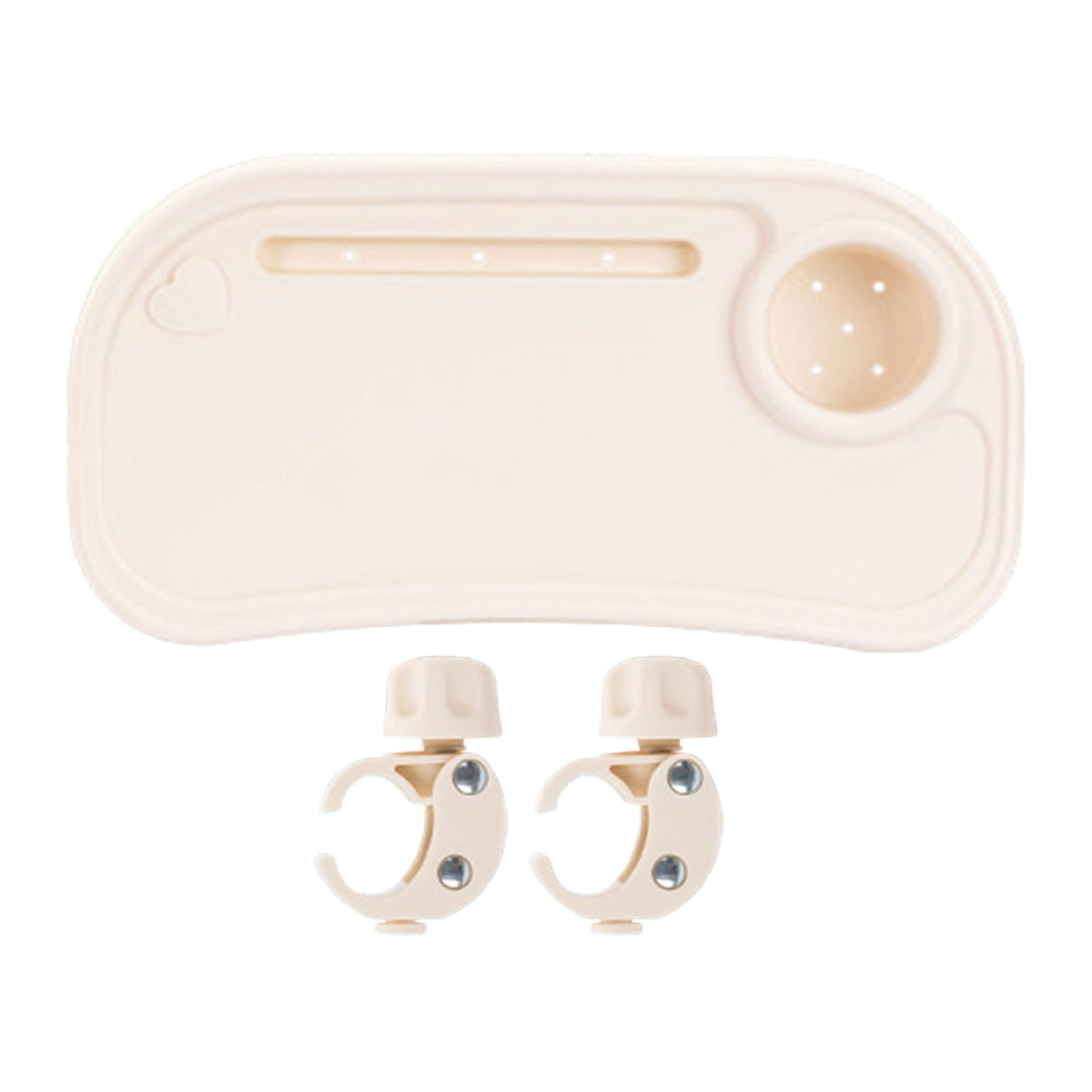 Stroller Snack Tray Stroller Handrest Dish Stroller Accessories Cup Holder Phone Holder Design for Infants and Toddlers