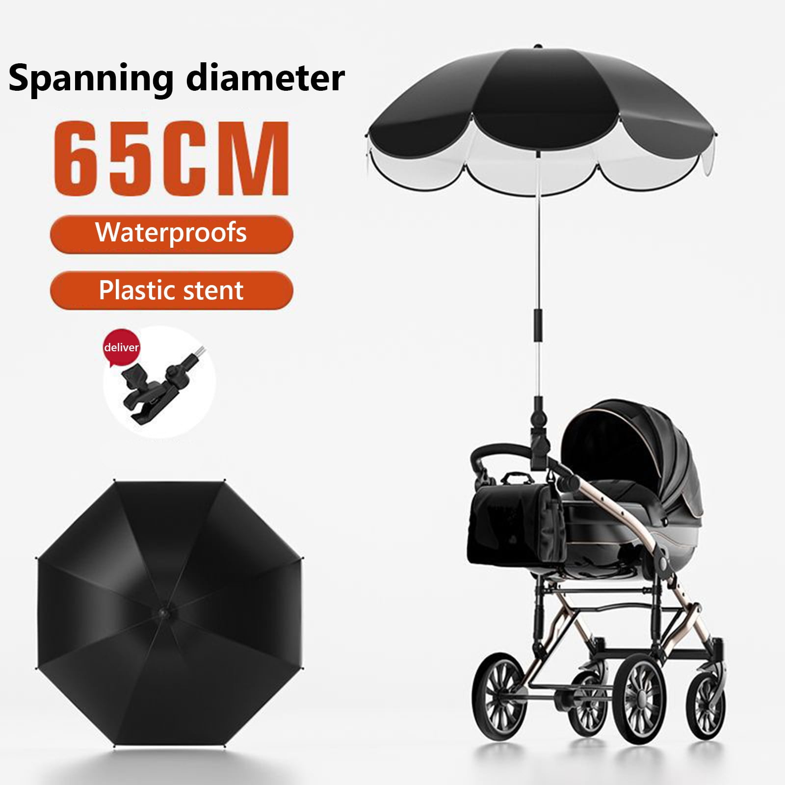 Universal Baby Pram Umbrella Shade Umbrella Sunshade for Stroller Pushchair Baby Stroller Accessories Stroller for Baby Walmart
