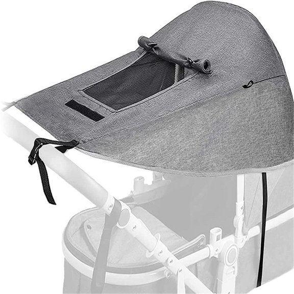 Stroller Sun Shade - Universal Stroller UV Protection Cover for Baby with See Through, Sun Cover for Stroller, Stroller Sunshade Extender, Joggers & Stroller Accessories for UV