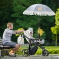 thumbnail image 1 of Stroller Umbrella with Adjustable Clip, UV Protection Sun Shade for adult Strollers and Wheelchairs, Foldable Parasol for Beach Chairs and Travel with Easy Attachment, 1 of 5