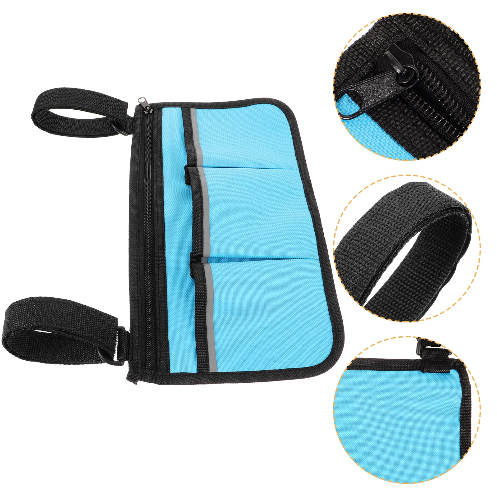 Stroller Wagon Storage Bags Cell Phone Holders Cell Phone Mounts Cup Holder for Wheelchair Stroller Side Bag Walker Armrest Bag Wheelchair Bag Armrest Bag Side Pockets 600d Oxford Cloth