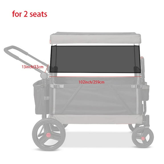 Stroller Wagon Sunshade Net For Wonderfold W4 W2 Breathable Mesh Net Cover Sun Protection Breathable Mesh Safety Anti-Slip