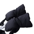 thumbnail image 1 of Stroller Winter Gloves for Babies - Fleece-Lined Hand Warmers for Strolls (0-2 Years Cozy & Safe) Clearance, Hontri 1 Pair Handlebar Gloves Cozy Cold Anti Slip , Black, One Size, 1 of 5