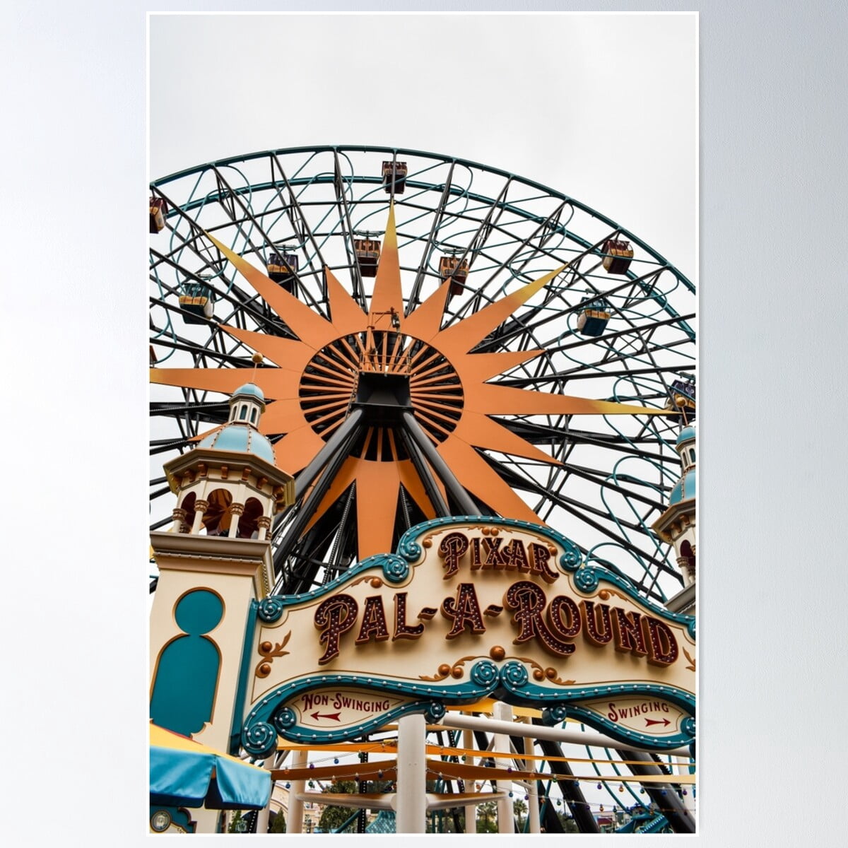 Strolling Around Dca - Rides! Poster Wall Art, Modern Wall Decor For ...