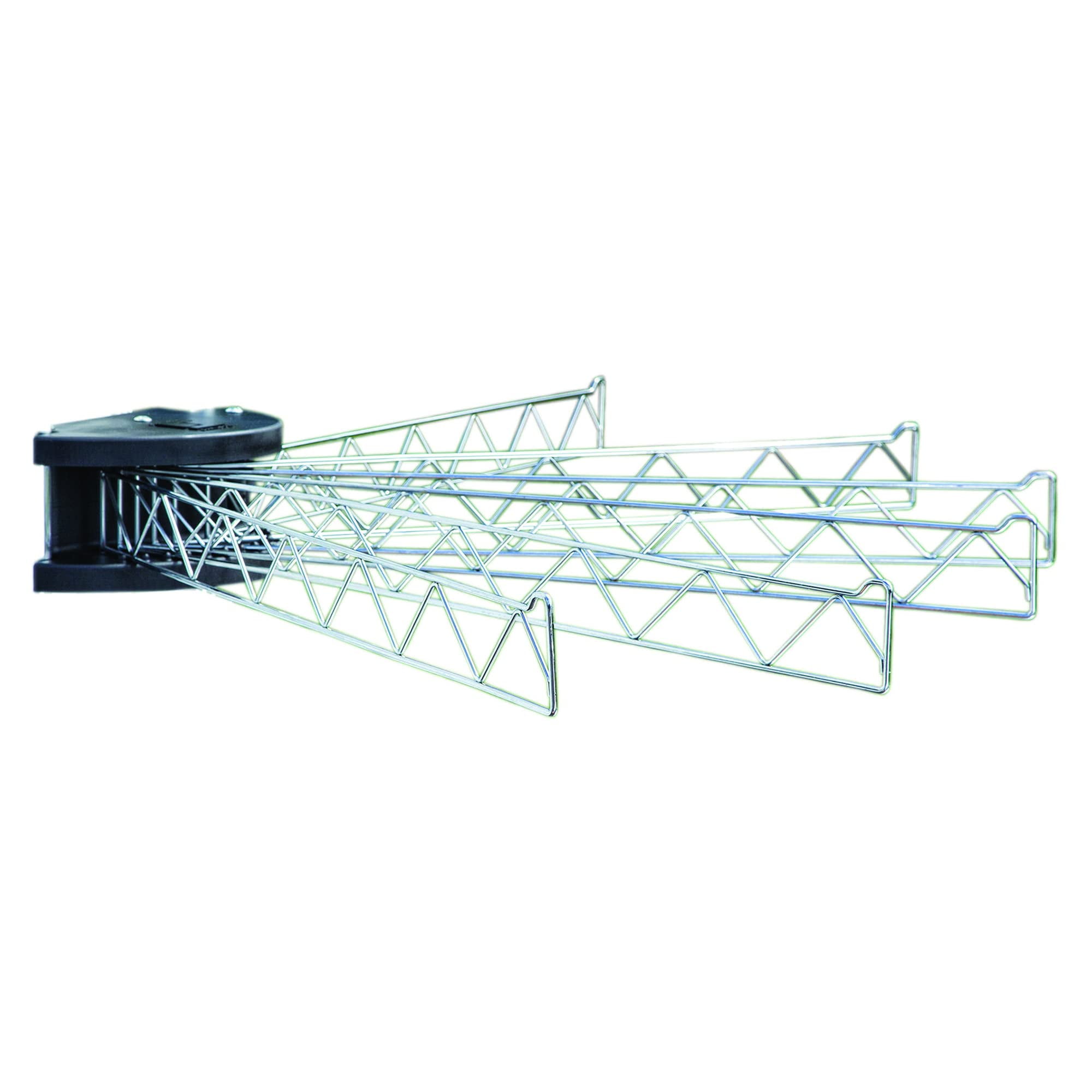 35" Silver Steel Swing Arm Drying Rack for RVs and Homes