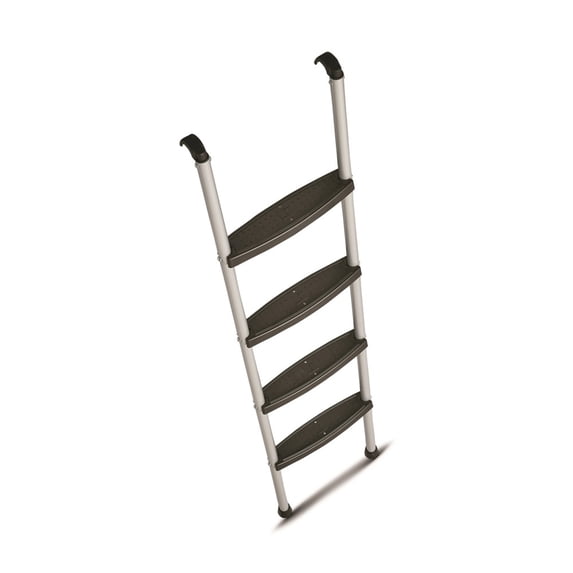 Stromberg Carlson Interior Bunk Ladder, KD, RV Bunk Ladder, Bunk Bed Ladder with Injection Molded Treads, Hooks and Mounting Hardware Included, can be used as Dorm Loft Ladder - Silver 66"