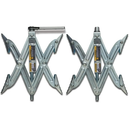 Stromberg Carlson JBP-T217.2 Tandem Axle T-Chock - RV Wheel Chock - Camper Wheel Chock Stabilizer Scissor - T-Chocks for RV - Fits Tires Spaced 2"-17" Apart (2-Pack)