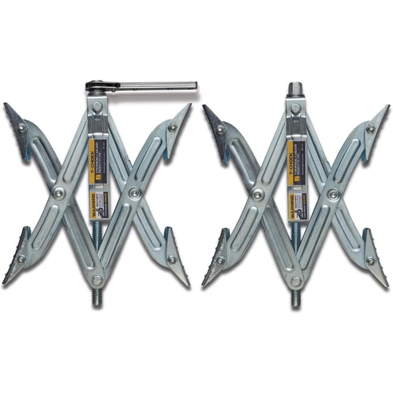 Stromberg Carlson JBP-T217.2 Tandem Axle T-Chock - RV Wheel Chock - Camper Wheel Chock Stabilizer Scissor - T-Chocks for RV - Fits Tires Spaced 2"-17" Apart (2-Pack)