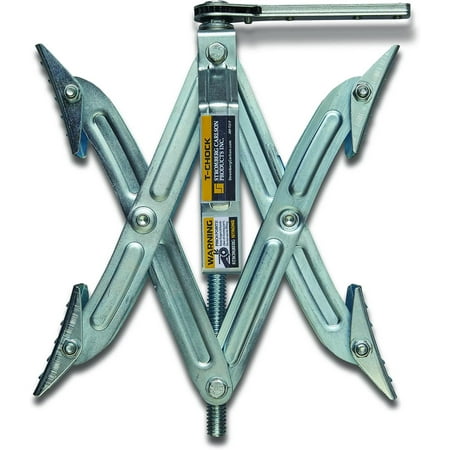 Stromberg Carlson JBP-T217 Tandem Axle T-Chock - RV Wheel Chock - Camper Wheel Chock Stabilizer Scissor - T-Chocks for RV - Fits Tires Spaced 2"-17" Apart