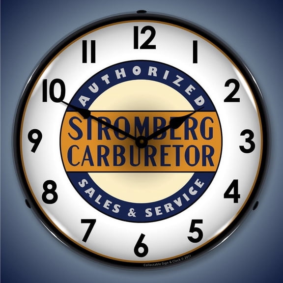 Stromberg Service Wall Clock, Lighted