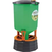 Strombergs Poultry Feeder Silo - 65 Lb, Translucent, Easy Clean, 6 In Stand, Rust Resistant   Residential Use, Standard Application