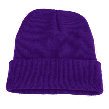Stromguard Men Women Knit Skully Beanie Hat Ski Cap Cuff Slouchy Plain Solid Warm Winter - Violet