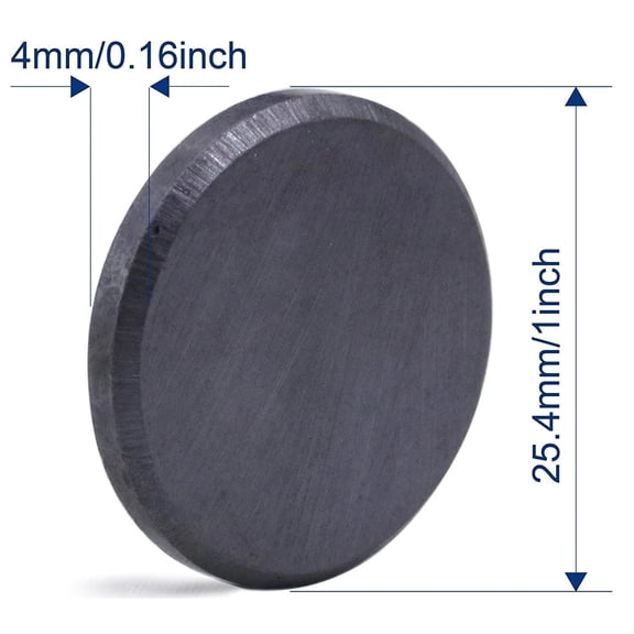 Strong 1" Round Flat Ceramic Disc Magnets For DIY Crafts ~Bulk Lot of 500 Pcs