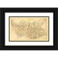 thumbnail image 1 of Strong 18x12 Black Ornate Wood Framed with Double Matting Museum Art Print Titled - Hanover County Virginia - Strong 1860, 1 of 4