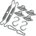 thumbnail image 1 of Strong 304 Stainless Steel Shade Sail Hardware Kit, S Hook M6 Fastener Set, for Awning Sunshade, with for Indoor and Outdoor Swing Chair Suspension, Hammock Suspension, 1 of 5