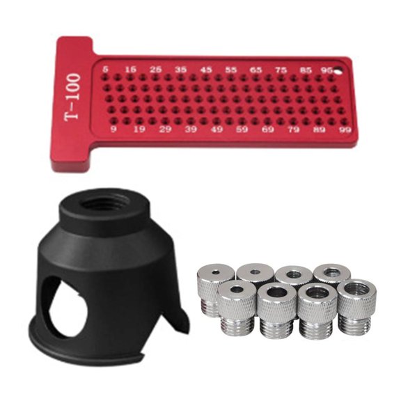 Strong 90 Degree Boring Guide For Woodworking With Secure Clamping And Accurate Hole Positioning