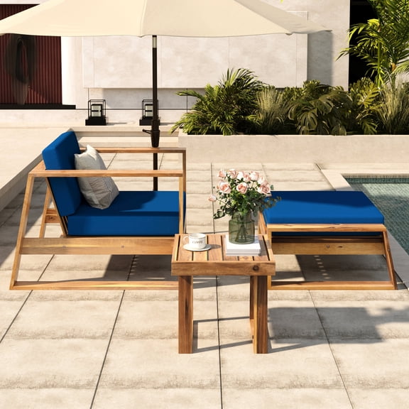 Strong Acacia Structure - UV - Proof Cushion Covers - Patio Reading / Protect from Sun Damage