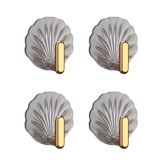 Strong Acrylic Transparent Hooks 48 PCS for Kitchen Living Room Bathroom Wall Hanging Towels Clothes Keys Small Items (4pcs)