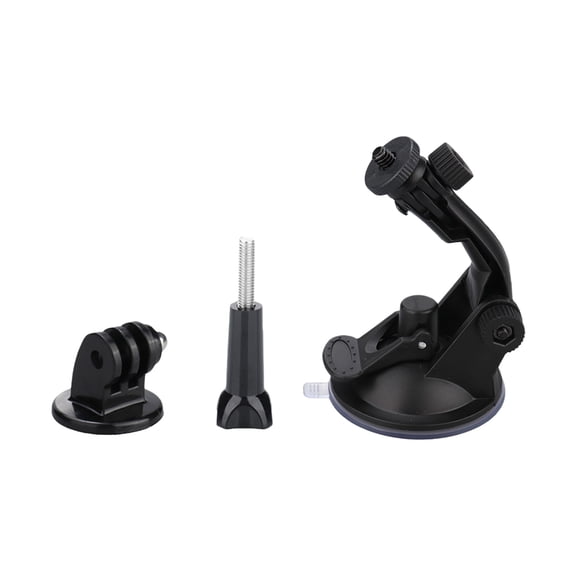 Strong Adhesion Suction Cup Mount for Action Cameras on Car Windshield 360 Degree Rotating for Stable Video