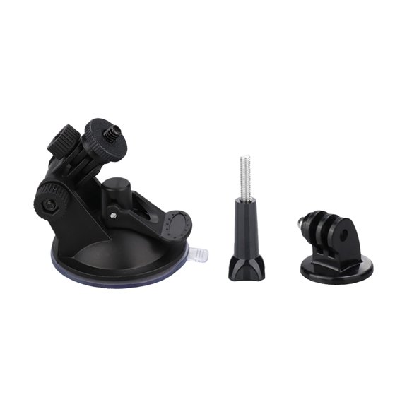Strong Adhesion Suction Cup Mount for Action Cameras on Car Windshield 360 Degree Rotating for Stable Video