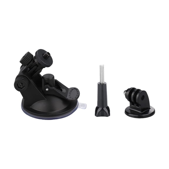 Strong Adhesion Suction Cup Mount for Action Cameras on Car Windshield 360 Degree Rotating for Stable Video