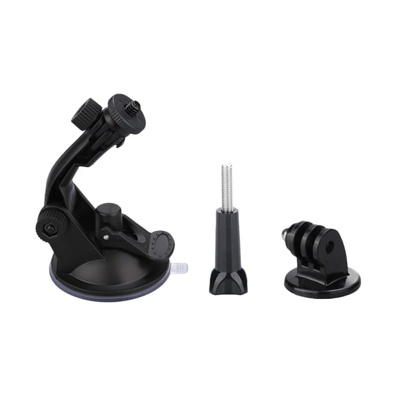 Strong Adhesion Suction Cup Mount for Action Cameras on Car Windshield 360 Degree Rotating for Stable Video