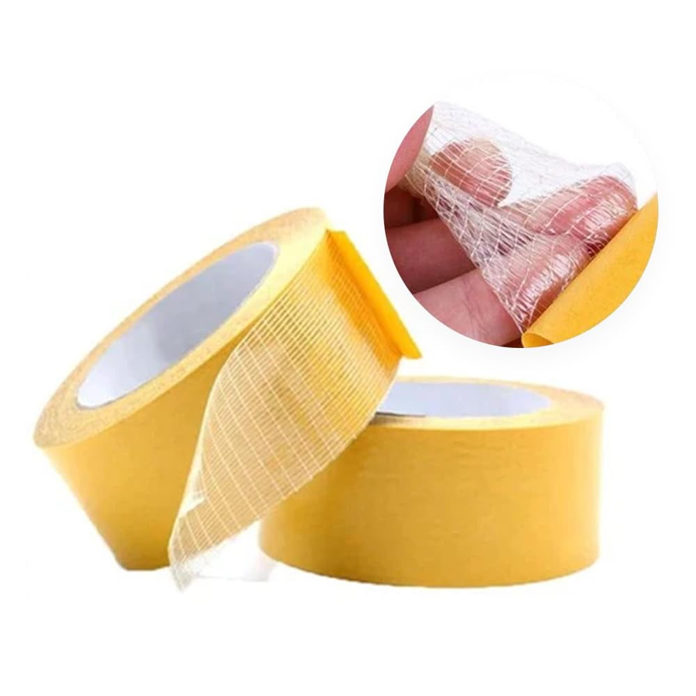 Strong Adhesive DoubleSided Gauze Fiber Mesh Tape, Foam Tape, Self