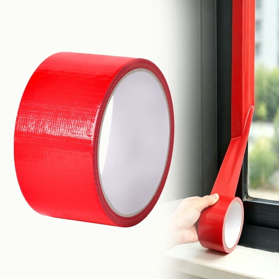 Strong Adhesive Duct Tape,1.7"×32.8 Ft Waterproof Cloth Repair Tape, Multipurpose Fabric-Based Tape, 10M Single-Sided Floor Marking Tape, Carpet Binding Tape, No Curling Edges Sealing Tape for Walls