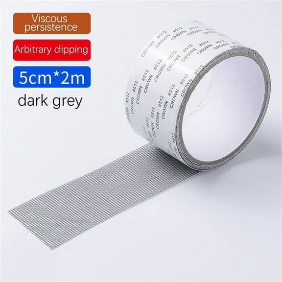 Strong Adhesive Screen Repair Tape, 2024 Upgrad Screen Repair Kit Window Repair Tape, Fiberglass Mesh Screen, Self-Adhesive Screen Window Repair Patch for Doors and Windows (1" x 80")